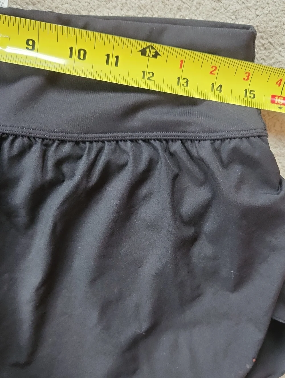 Halara Large Black Shorts with Biker Shorts inside -